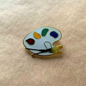Vintage Artist Palette Pin